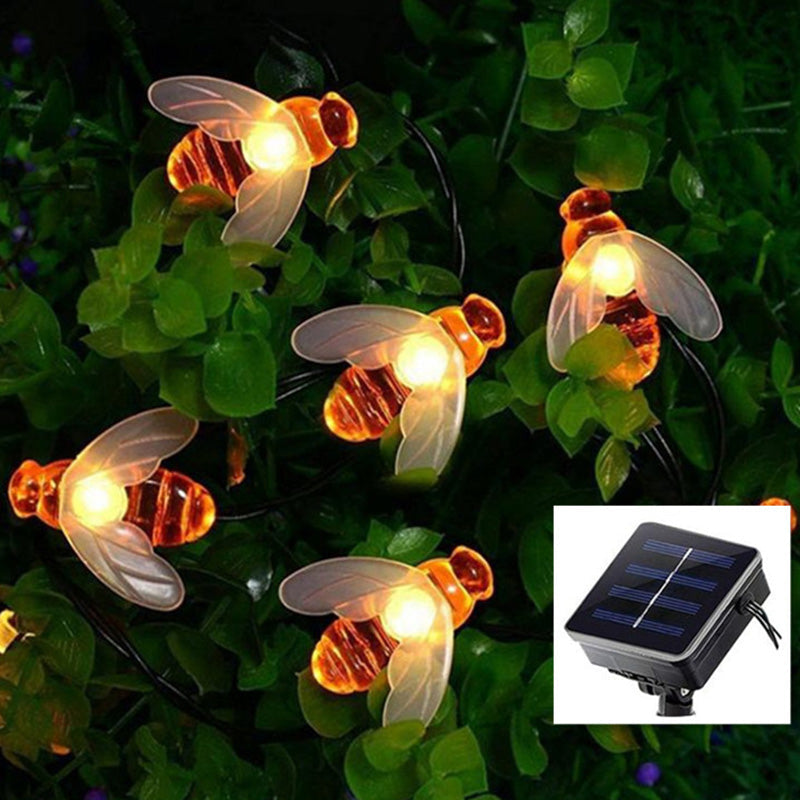 Solar LED Honingbij Sierverlichting – Art Deco Rood/Geel/Wit – 3 V (20 / 30 / 50 / 100 LED’s)