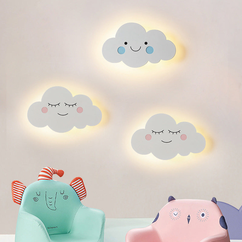 Creatieve Wandlamp met Wolkdesign – Wit/Roze/Blauw – LED 12W/15W