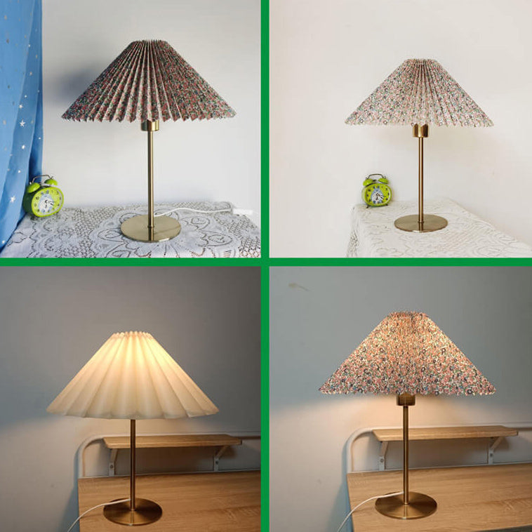 Moderne Tafellamp – Metaal & Stoffen Kap, 3-Kleur Licht, E26 Fitting