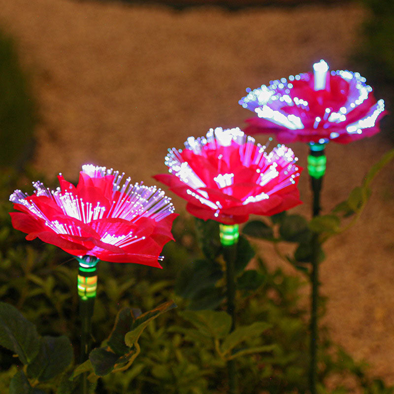 Solar LED Rozen Tuinlamp – Creatief Rood/Roze/Blauw/Champagne – 1.2 V (1 Lichtbron)