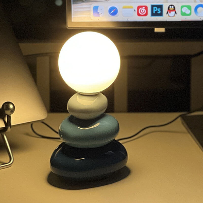 Moderne Keramische LED Tafellamp – USB Oplaadbaar, 3 W, 300 lm