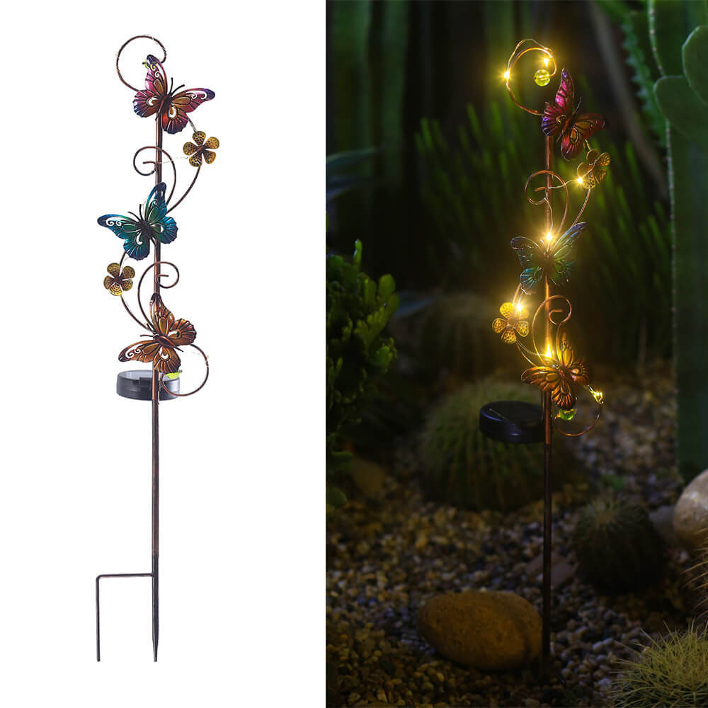 Kleurrijke Solar Buitenlamp – LED Tuinprikker, IP44 Waterdicht