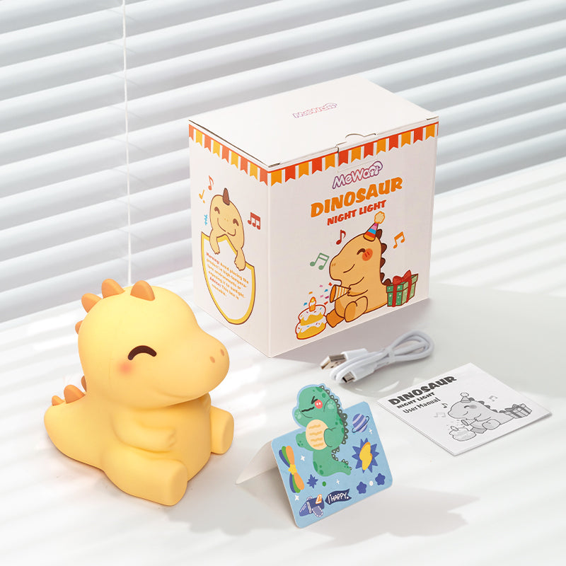 Lumio - Dinosaurus LED Nachtlamp van Siliconen