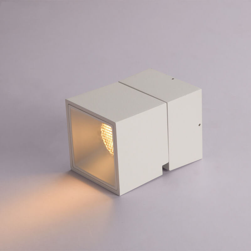 Moderne Aluminium Semi-Flush Mount Plafondlamp – Zwart/Wit – LED 7W/12W
