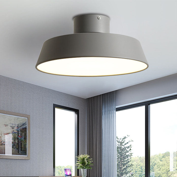 Moderne Scandinavische LED Plafondlamp – Wit, Grijs of Groen, Twee Maten