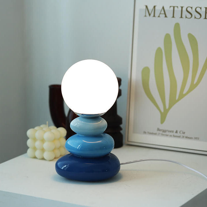 Moderne Keramische LED Tafellamp – USB Oplaadbaar, 3 W, 300 lm