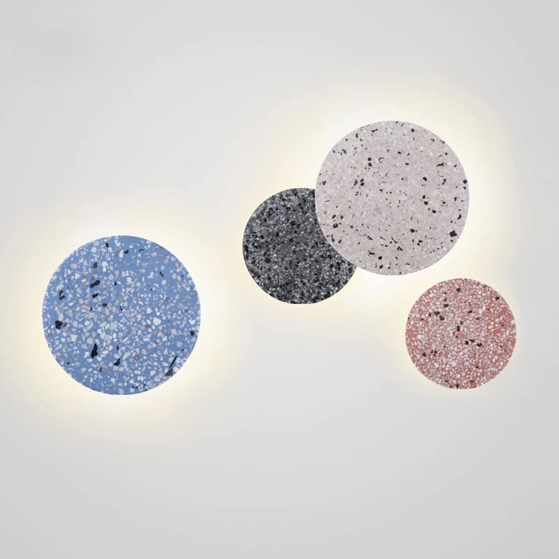 Moderne Kleurrijke Marmeren Wandlamp – LED – 3 Formaten