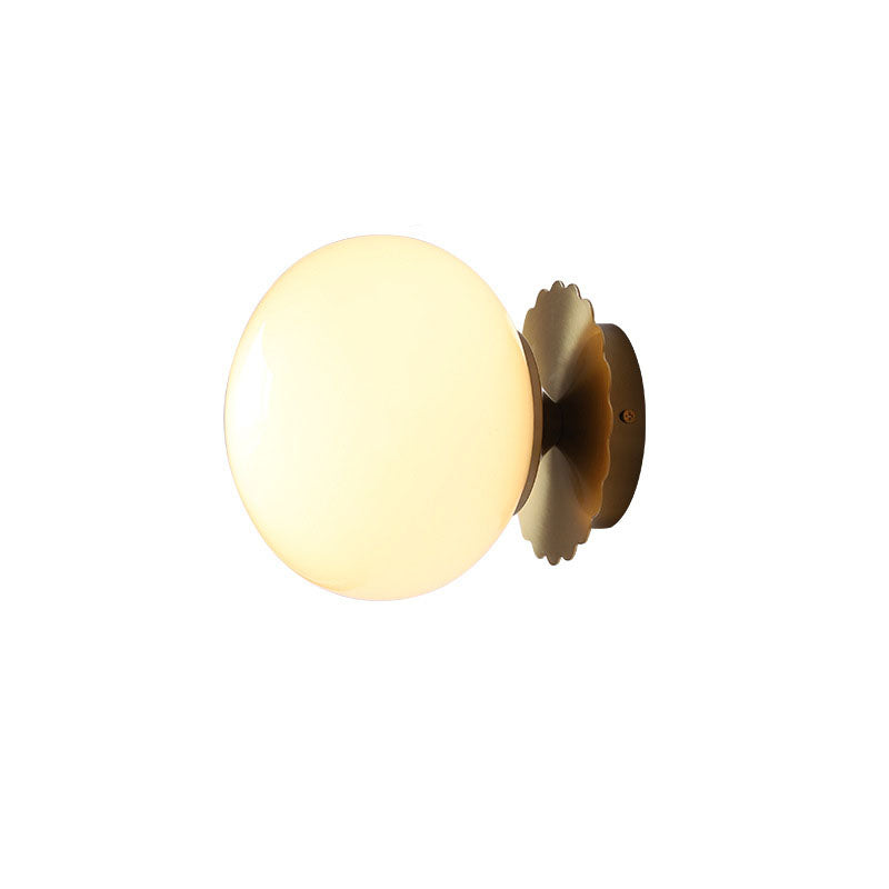 Moderne Wandlamp van Glas en IJzer – Verkrijgbaar in Roze, Beige en Wit