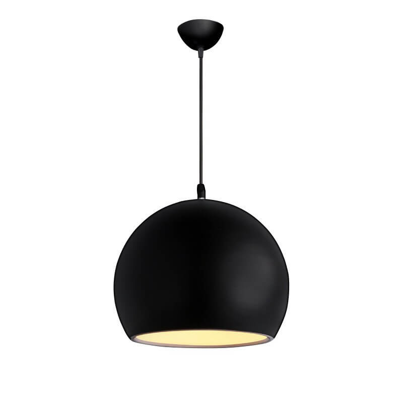 Moderne Aluminium Hanglamp – Zwart, Wit, Geel, Blauw, Roze, Rood, Groen, Grijs – E26