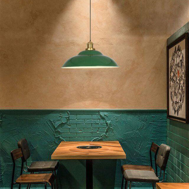 Industriële Groene Hanglamp – Meerdere Formaten