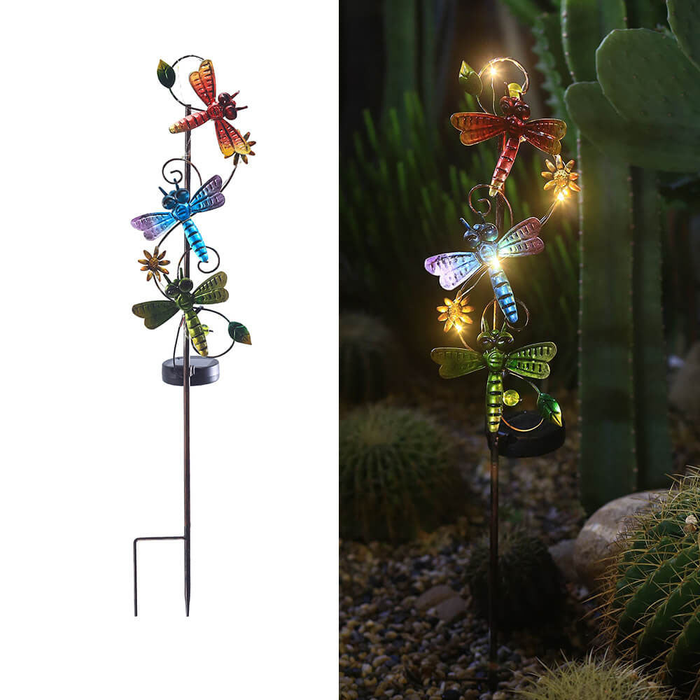 Kleurrijke Solar Buitenlamp – LED Tuinprikker, IP44 Waterdicht