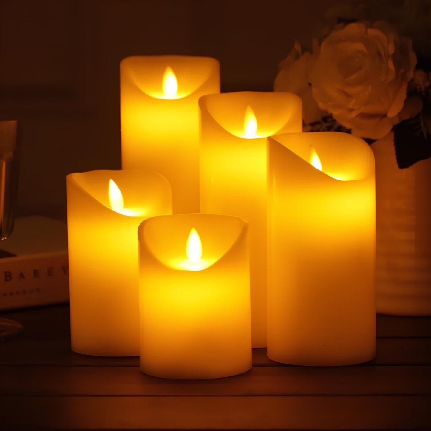 Autumn - Vuurloze Kaars met Sfeervolle Verlichting