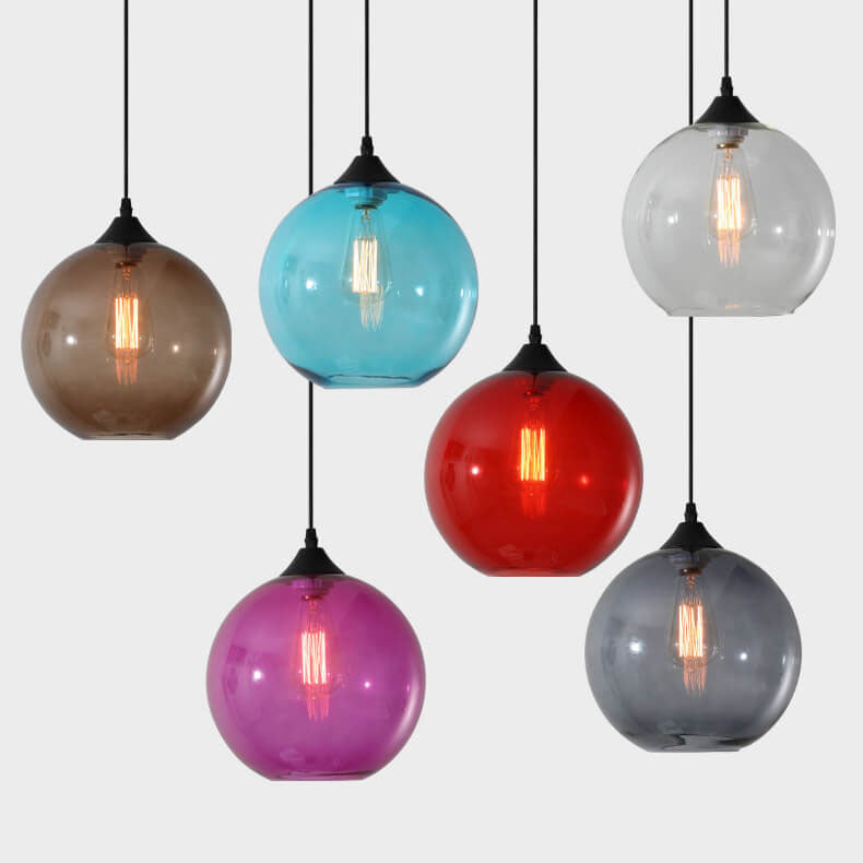 Moderne Glazen Hanglamp – Meerdere Kleuren met E26 Fitting