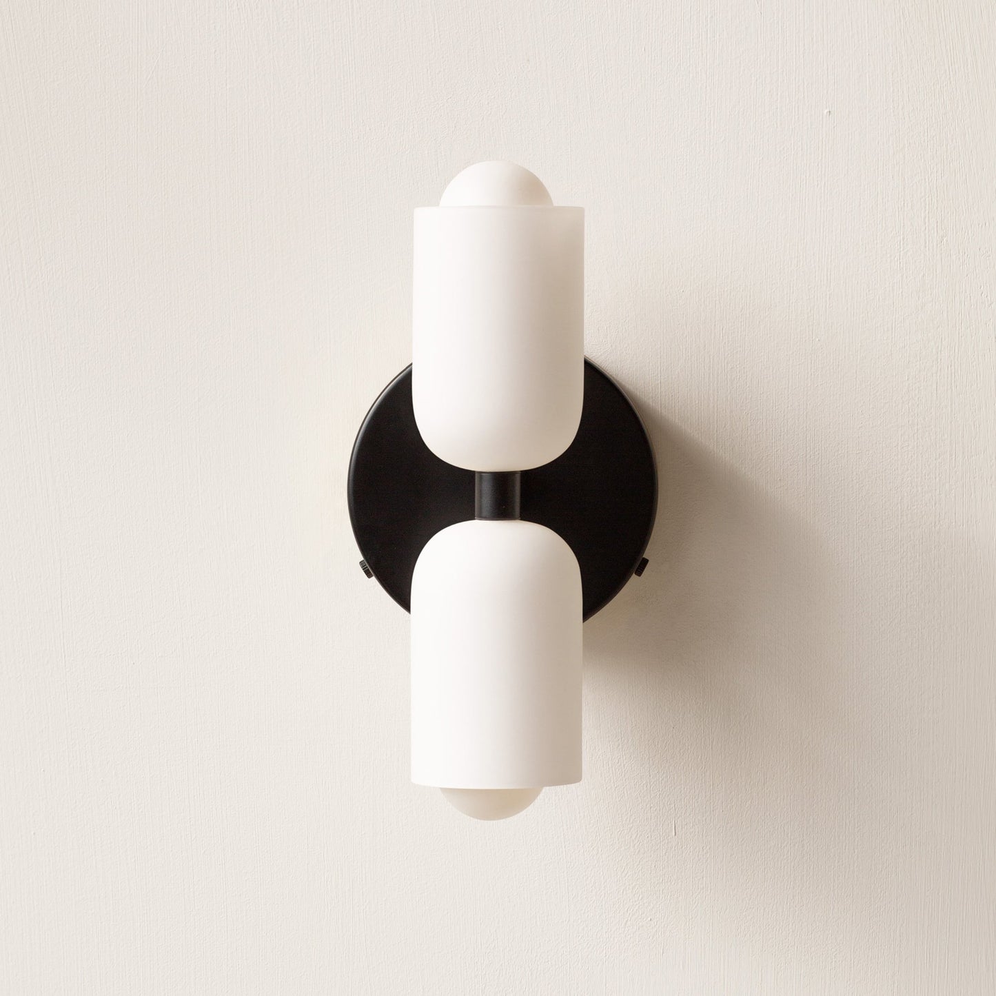 Döle - Moderne Wandlamp met Dubbele Glazen Kappen (E14, Indoor)