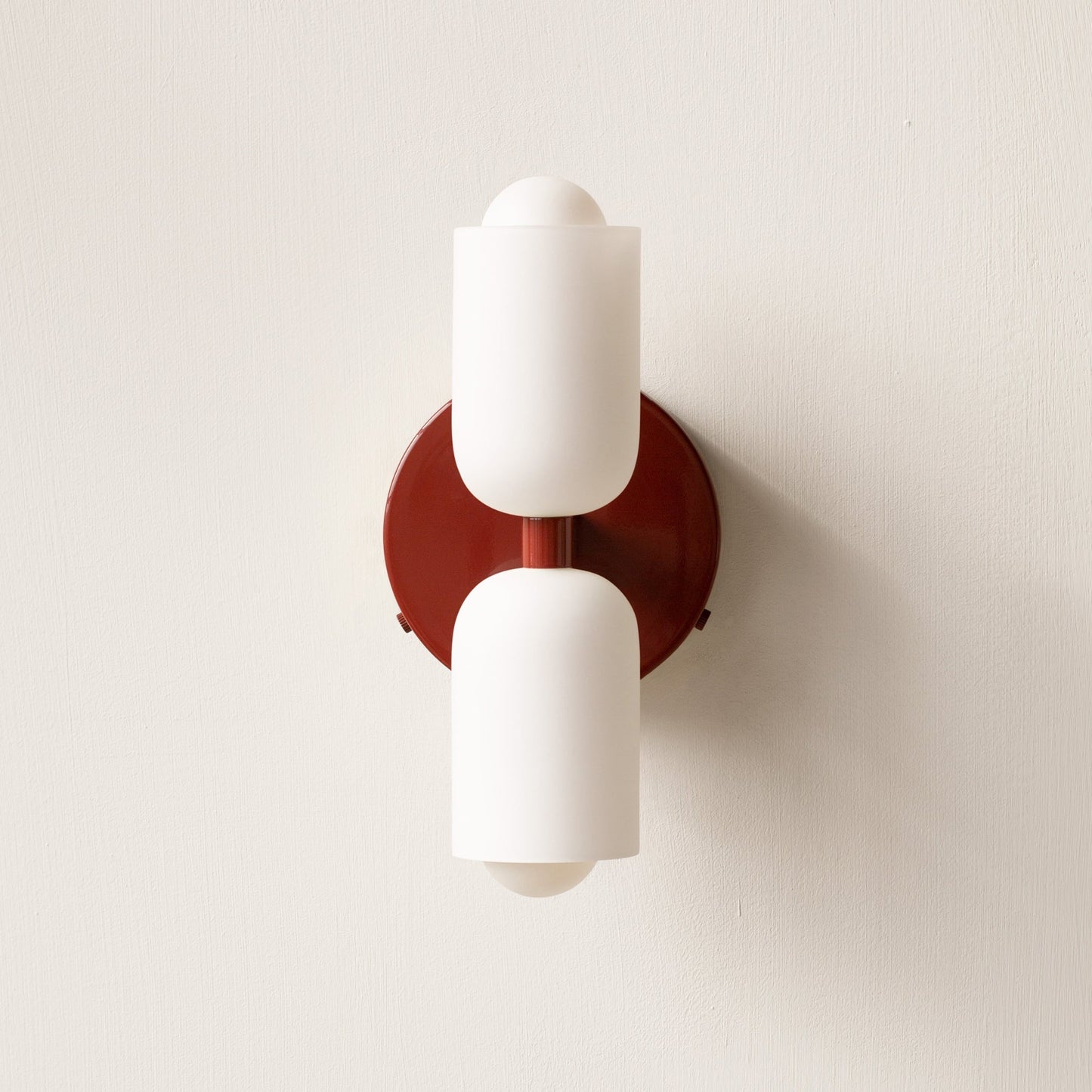Döle - Moderne Wandlamp met Dubbele Glazen Kappen (E14, Indoor)