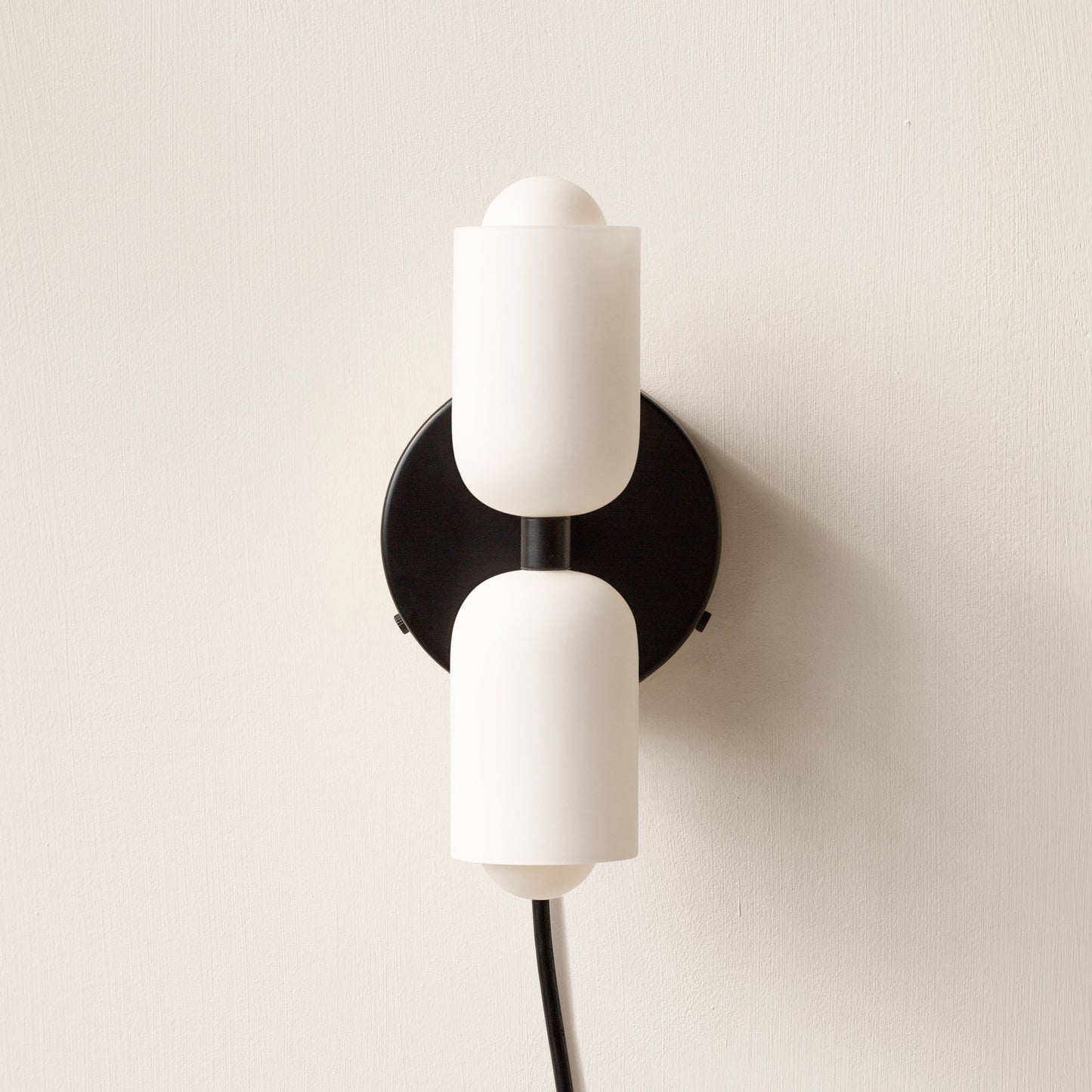 Döle - Moderne Wandlamp met Dubbele Glazen Kappen (E14, Indoor)
