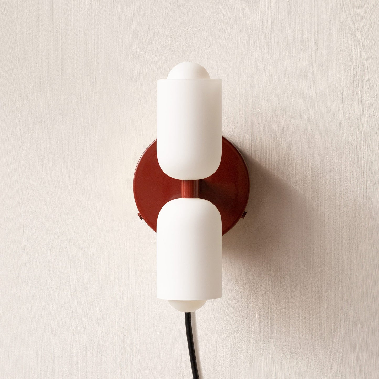 Döle - Moderne Wandlamp met Dubbele Glazen Kappen (E14, Indoor)