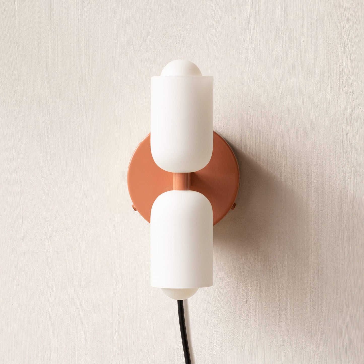Döle - Moderne Wandlamp met Dubbele Glazen Kappen (E14, Indoor)