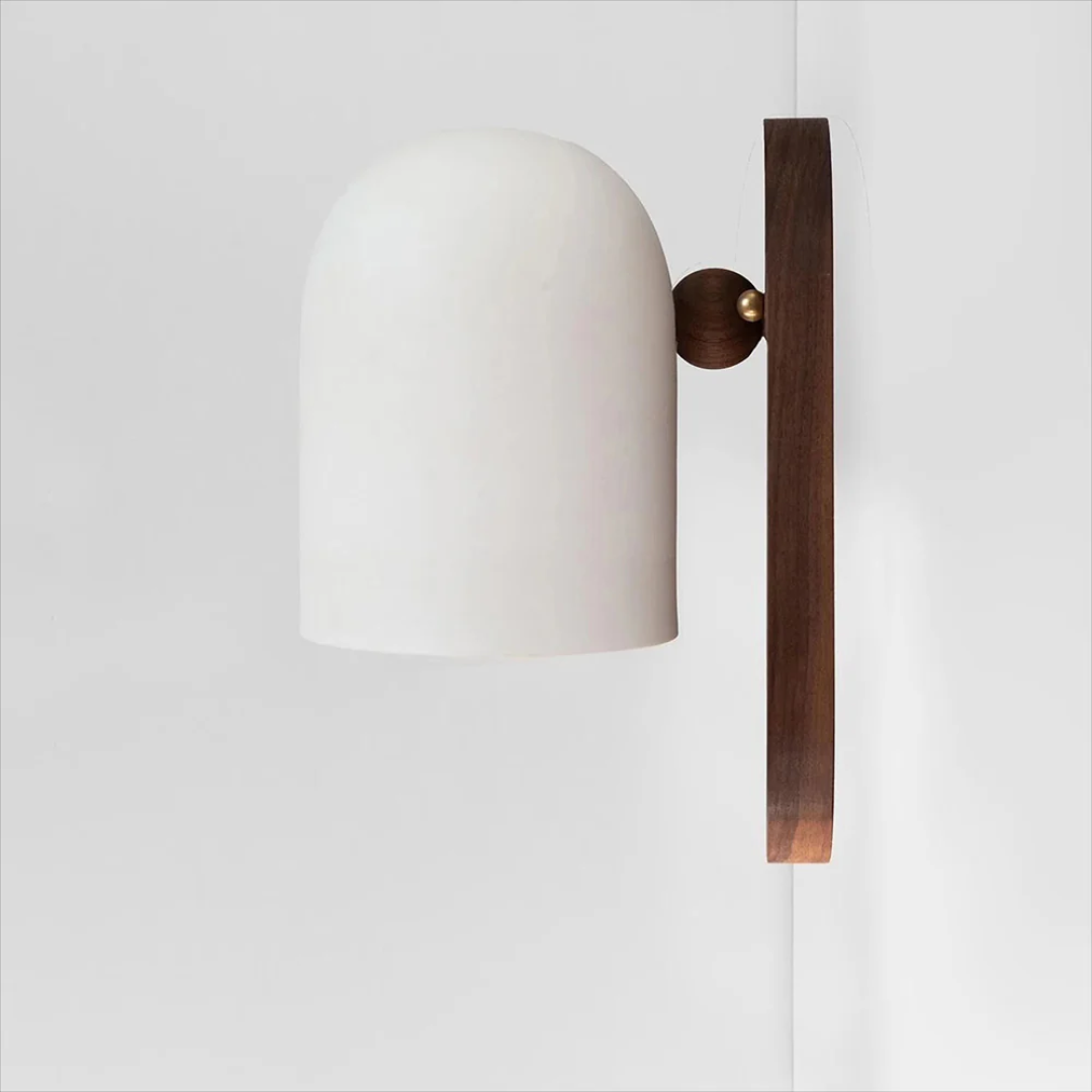 Lumio - Vintage Wandlamp met Hout en IJzer