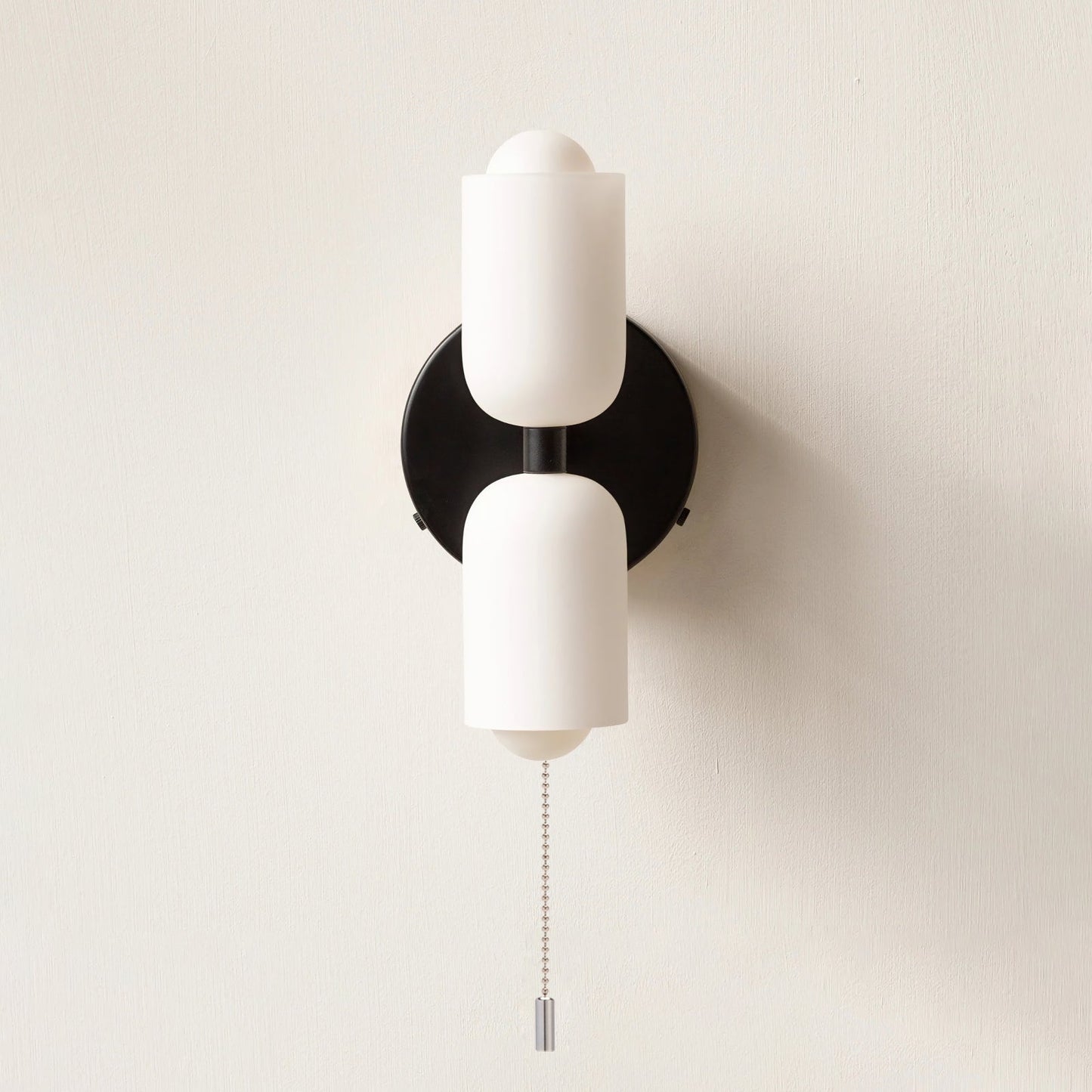 Döle - Moderne Wandlamp met Dubbele Glazen Kappen (E14, Indoor)