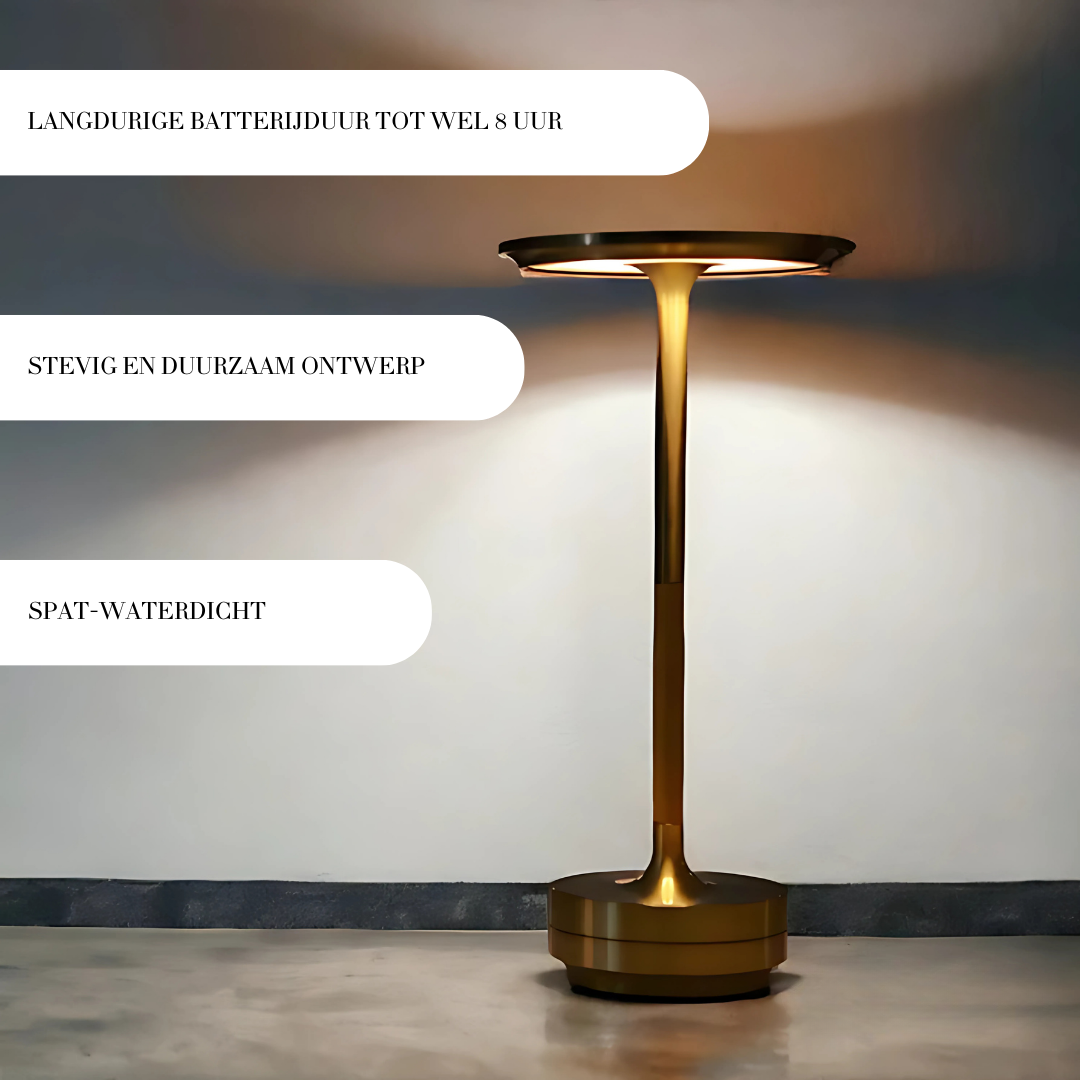 Lumio - Lise Draadloze Touch Tafellamp met 3 lichtstanden