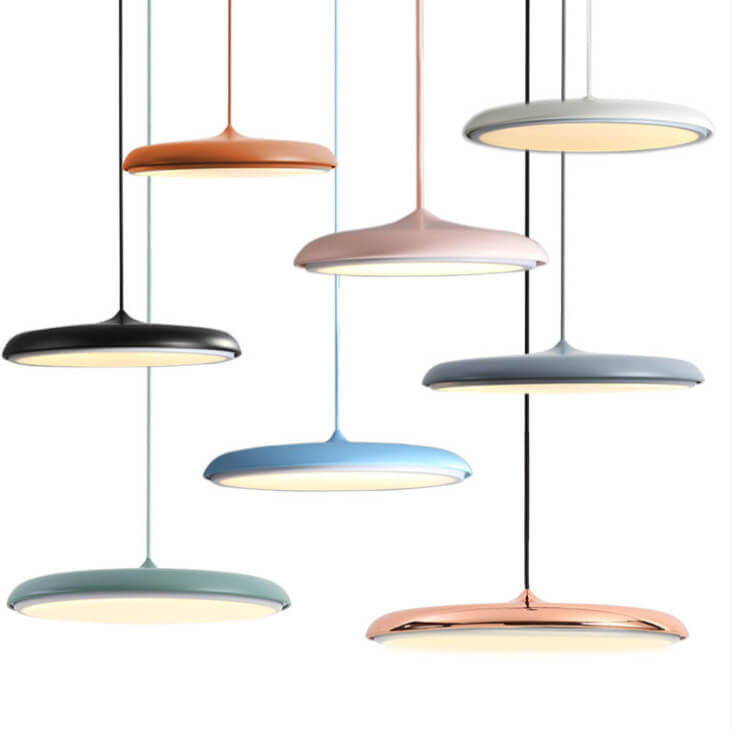 Moderne Kleurrijke LED Hanglamp – Twee Maten, Geïntegreerde LED