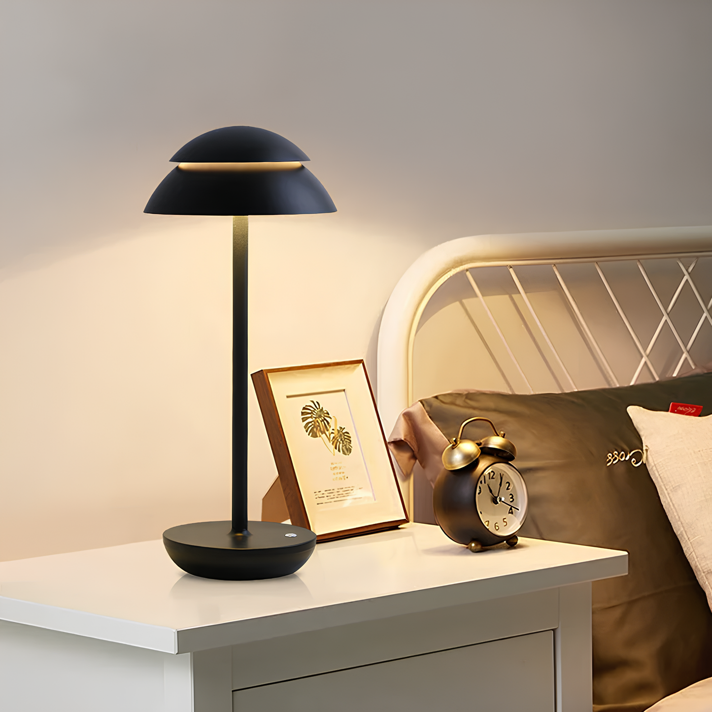 Lumio - Prestige draadloze aluminium tafellamp met dimfunctie