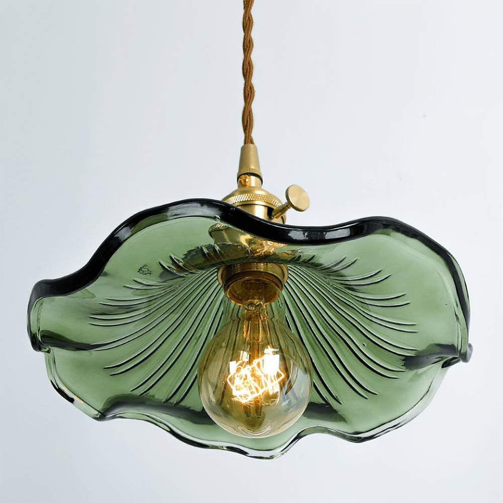 Hibisca – Elegante Glazen Hibiscusbloem Hanglamp