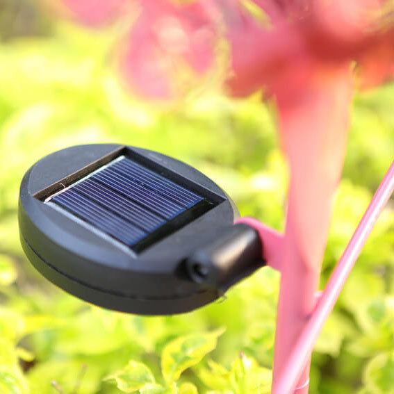 Flamengo Solar LED Tuinlamp – Roze – 1.2 V (1 LED)