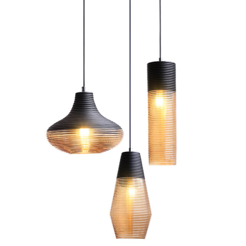 Moderne Glazen Hanglamp – Helder of Zwart Glas met E26 Fitting