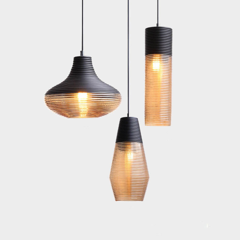 Moderne Glazen Hanglamp – Helder of Zwart Glas met E26 Fitting