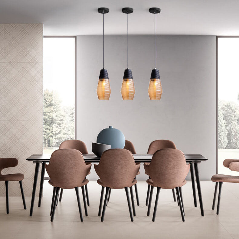 Moderne Glazen Hanglamp – Helder of Zwart Glas met E26 Fitting