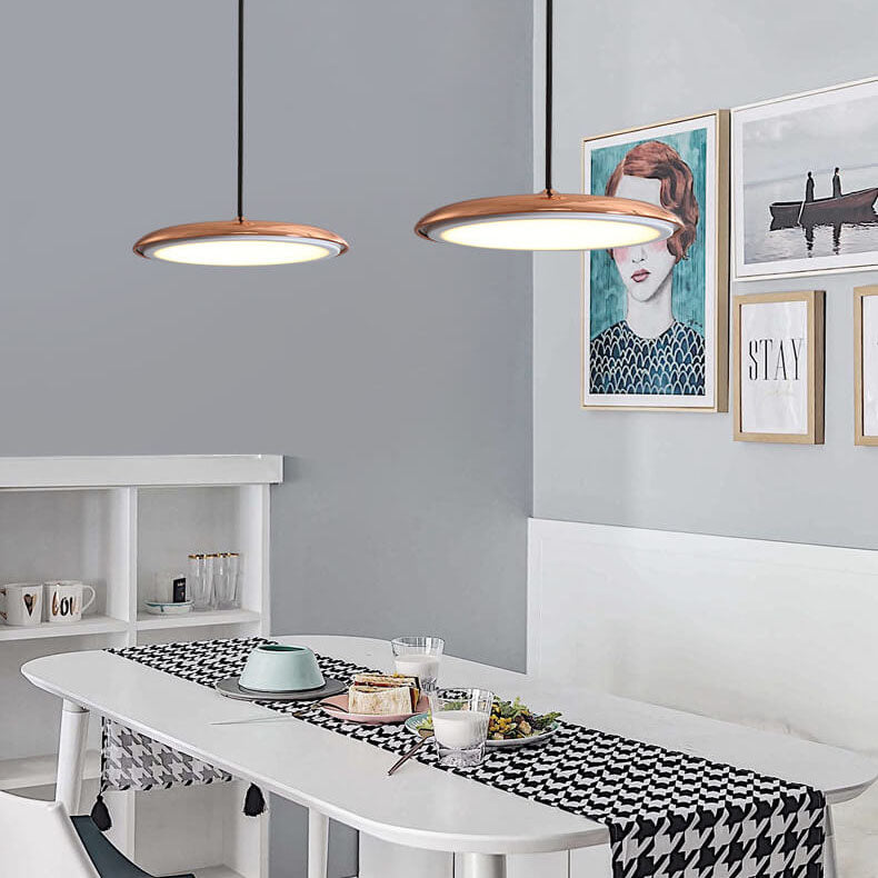 Moderne Kleurrijke LED Hanglamp – Twee Maten, Geïntegreerde LED