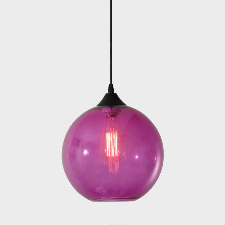 Moderne Glazen Hanglamp – Meerdere Kleuren met E26 Fitting
