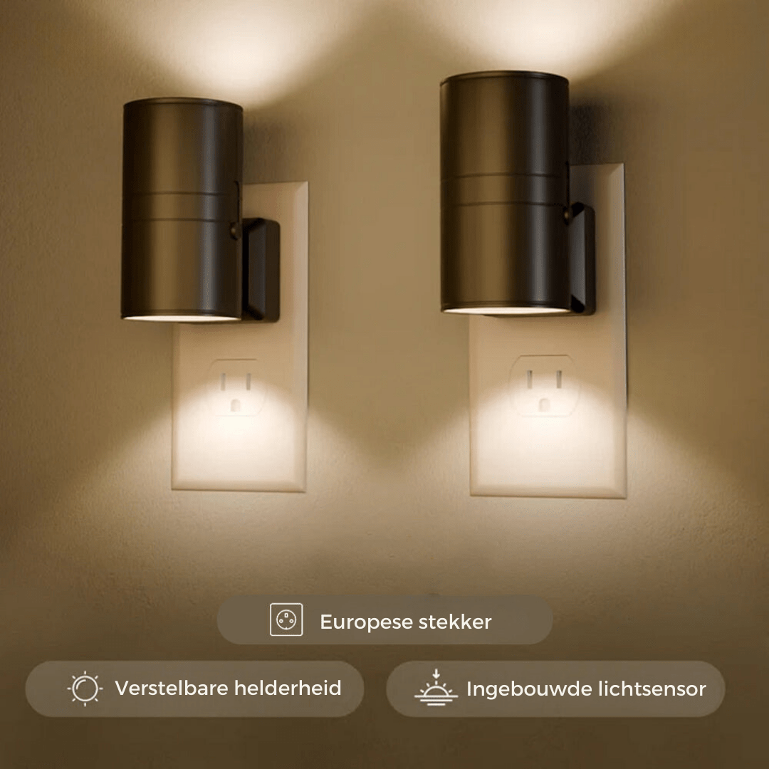 Eira – LED Stekkerlamp met Automatische Sensor & Dimbare Functie