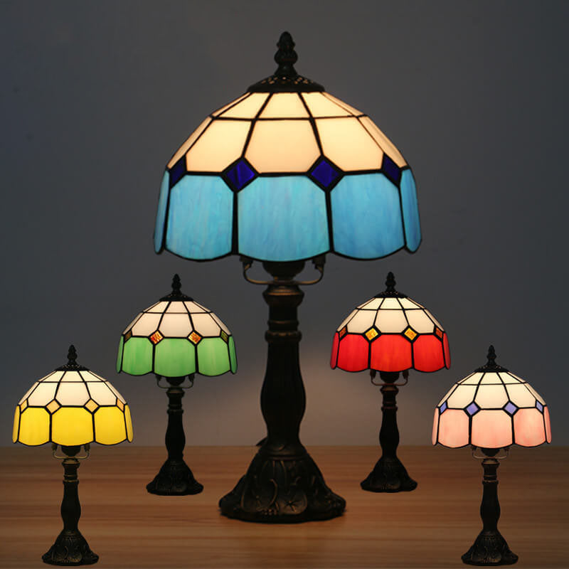 Designer Tafellamp – Handgemaakt Glas-in-Lood in Diverse Kleuren