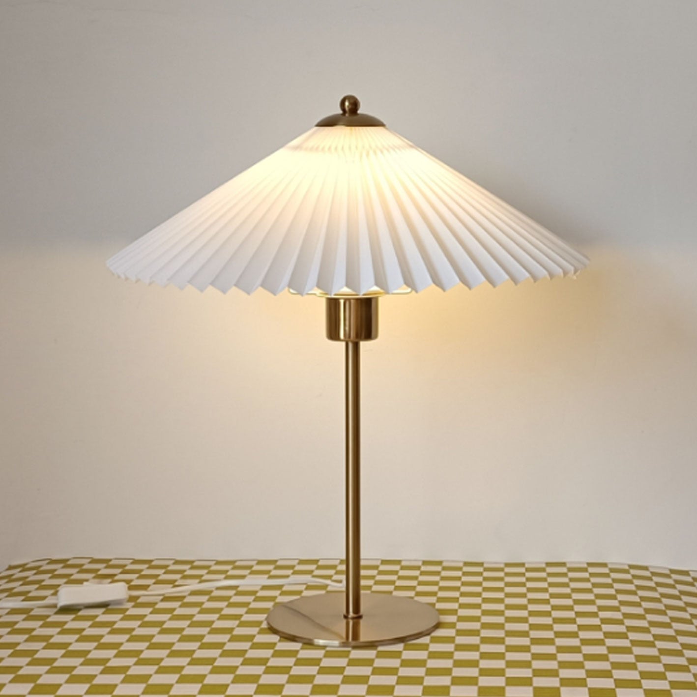 Moderne Tafellamp – Metaal & Stoffen Kap, 3-Kleur Licht, E26 Fitting