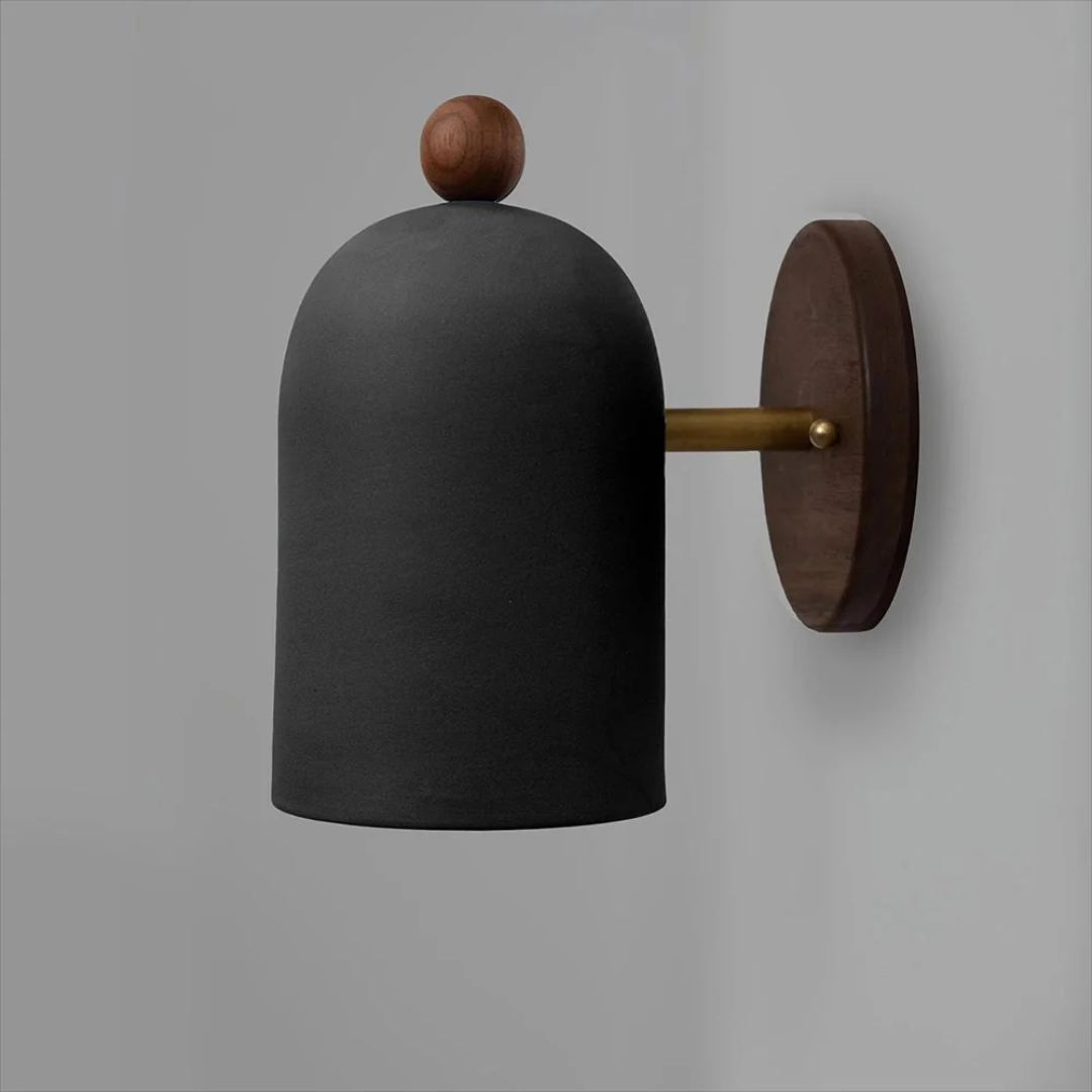 Lumio - Vintage Wandlamp met Hout en IJzer