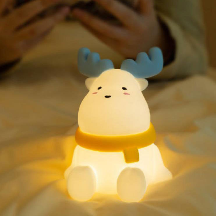 Rendier Silicone Tafellamp met Geïntegreerde LED – USB Oplaadbaar