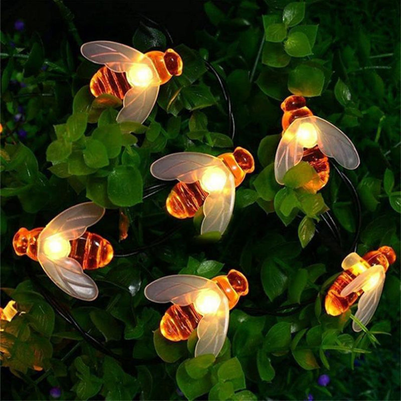 Solar LED Honingbij Sierverlichting – Art Deco Rood/Geel/Wit – 3 V (20 / 30 / 50 / 100 LED’s)