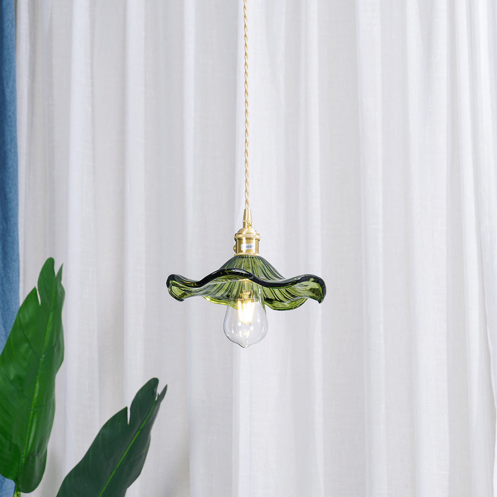 Hibisca – Elegante Glazen Hibiscusbloem Hanglamp