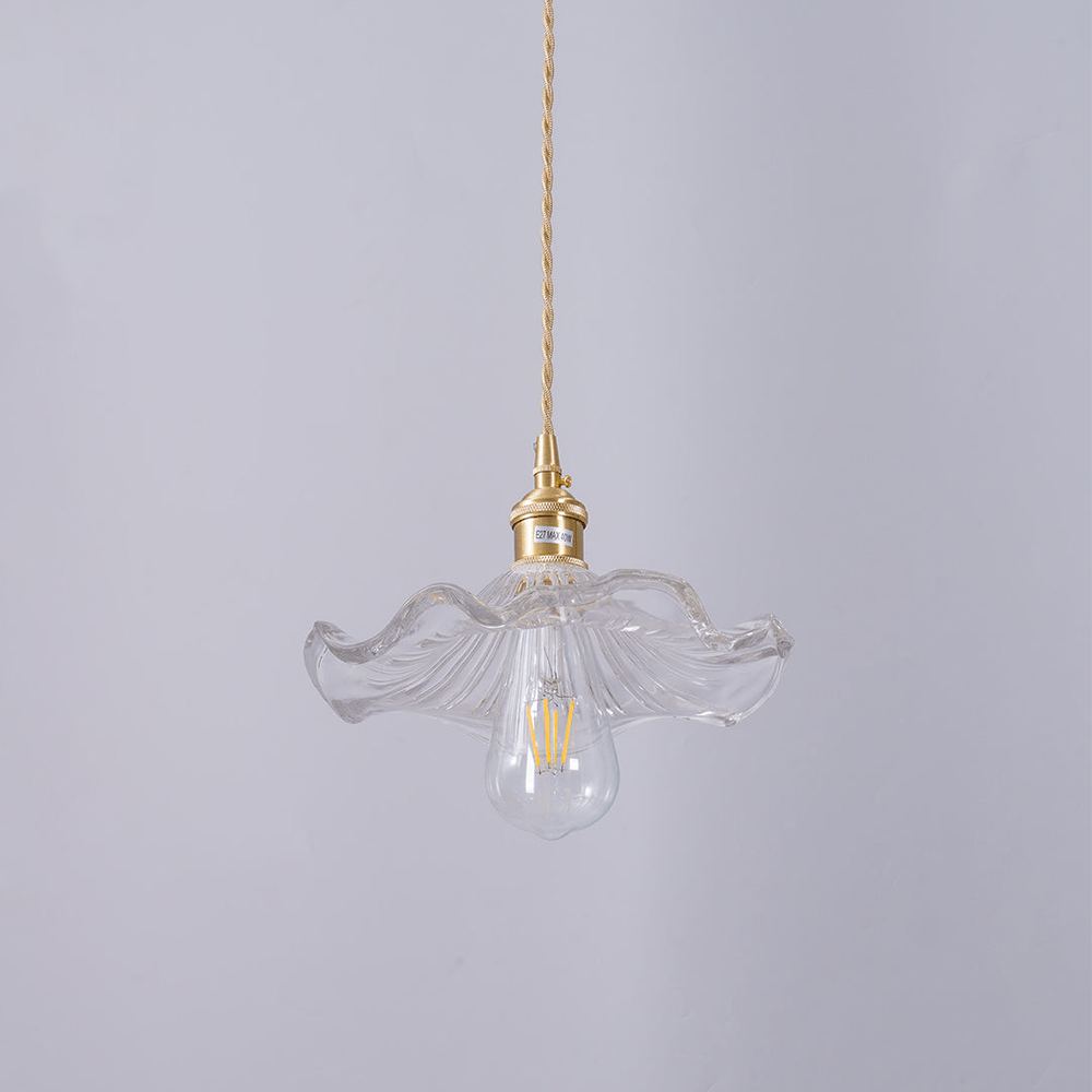 Hibisca – Elegante Glazen Hibiscusbloem Hanglamp