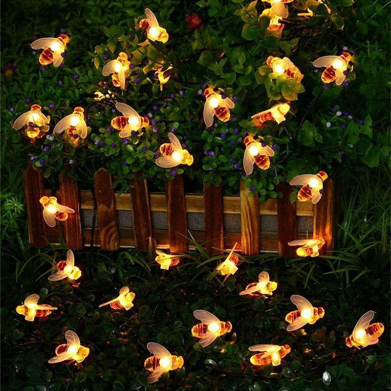 Solar LED Honingbij Sierverlichting – Art Deco Rood/Geel/Wit – 3 V (20 / 30 / 50 / 100 LED’s)