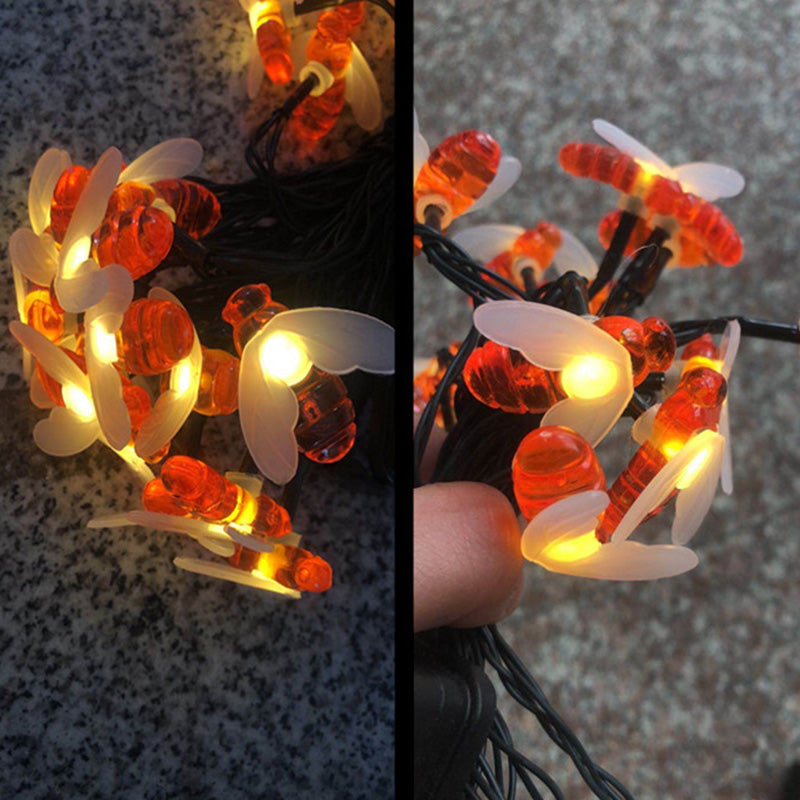 Solar LED Honingbij Sierverlichting – Art Deco Rood/Geel/Wit – 3 V (20 / 30 / 50 / 100 LED’s)