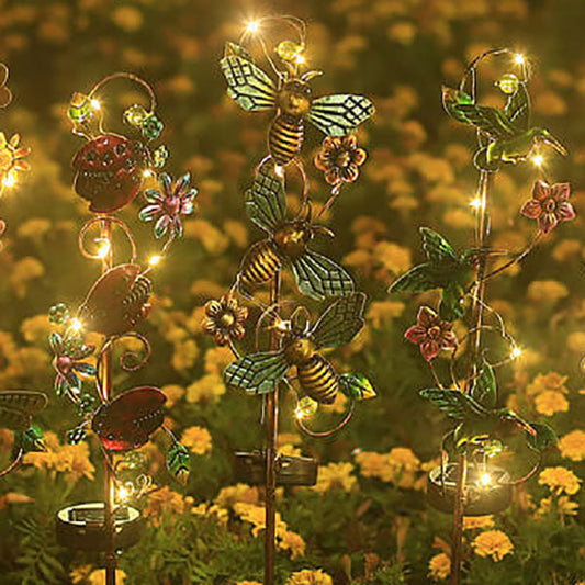 Kleurrijke Solar Buitenlamp – LED Tuinprikker, IP44 Waterdicht