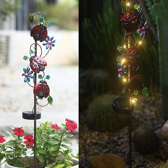 Kleurrijke Solar Buitenlamp – LED Tuinprikker, IP44 Waterdicht