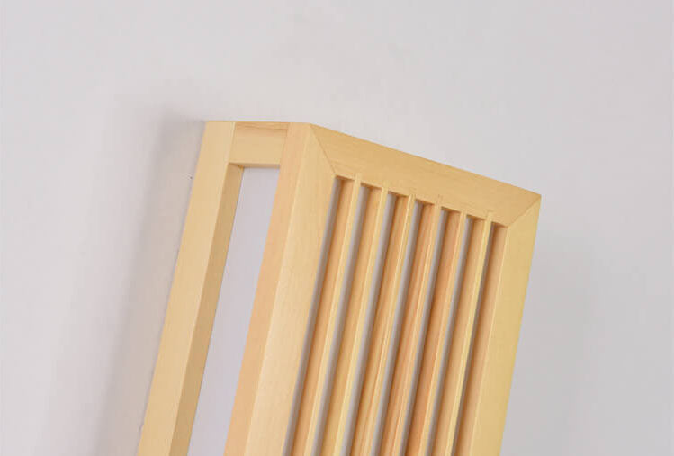 Moderne Houten LED Wandlamp met Beige en Acryl Accenten
