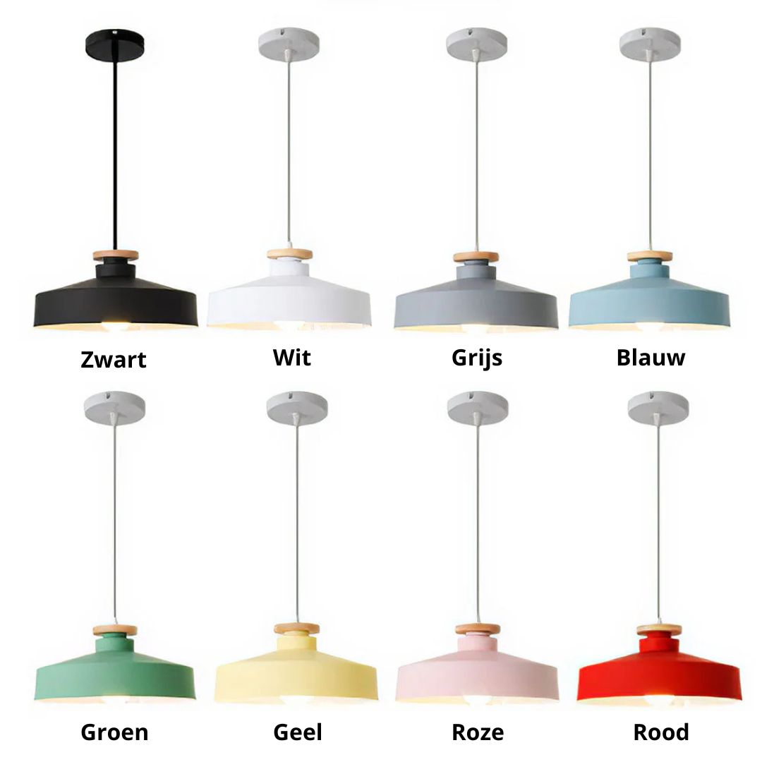 Scandinavische Houten Hanglamp – Modern & Warm