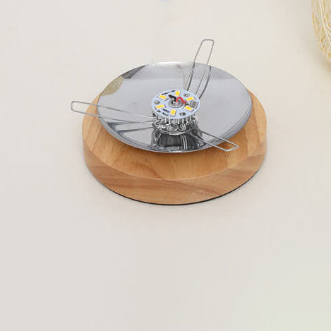 Industriële Rotan & Houten Tafellamp – Beige/Bruin – 5V LED 3W 300lm