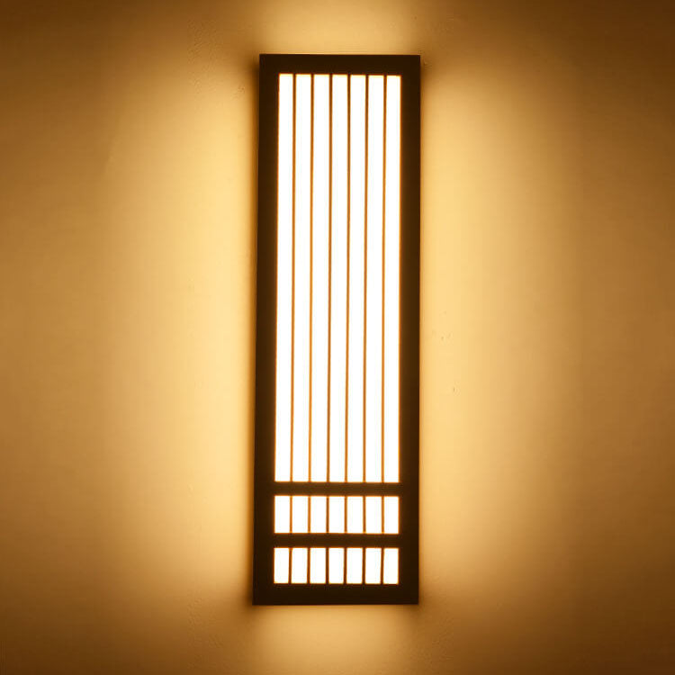 Moderne Houten LED Wandlamp met Beige en Acryl Accenten